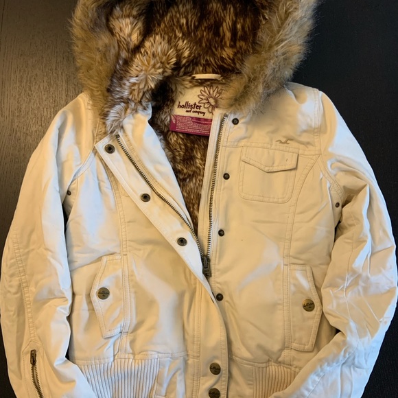 Hollister Jackets & Blazers - Hollister Faux Fur Lined Coat